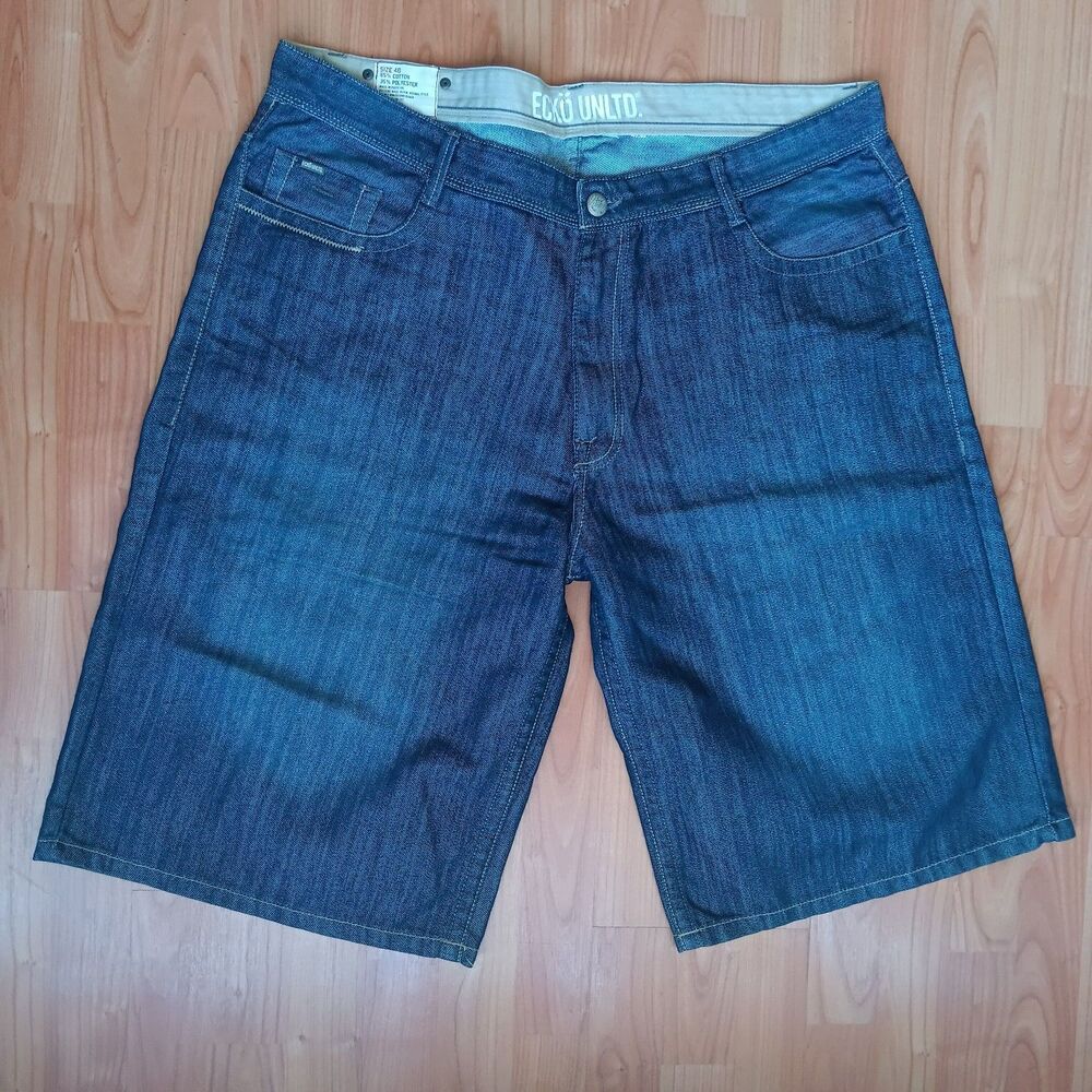 The Ecko Unlimited Company Baggy Fit‎ Shorts Blue Sz 40 Skater Summer Pockets